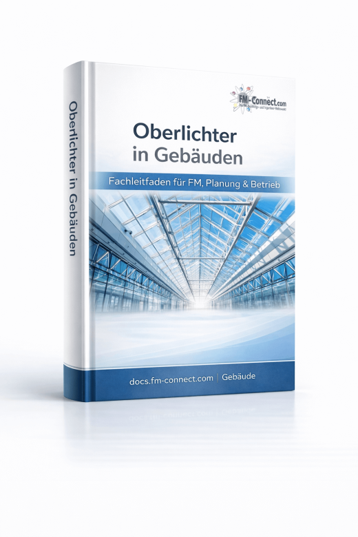 Oberlichter in Gebäude im Facility Management Cover 